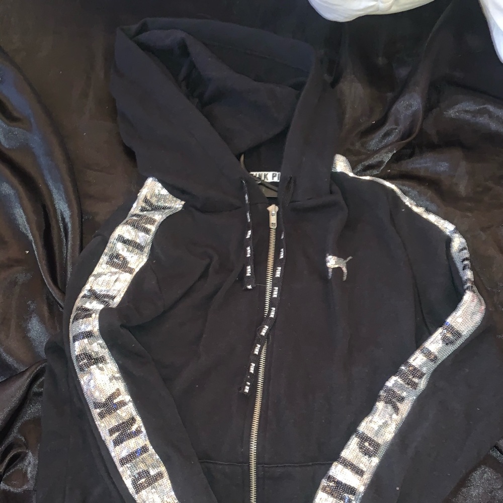 Super cute pink glitter hoodie